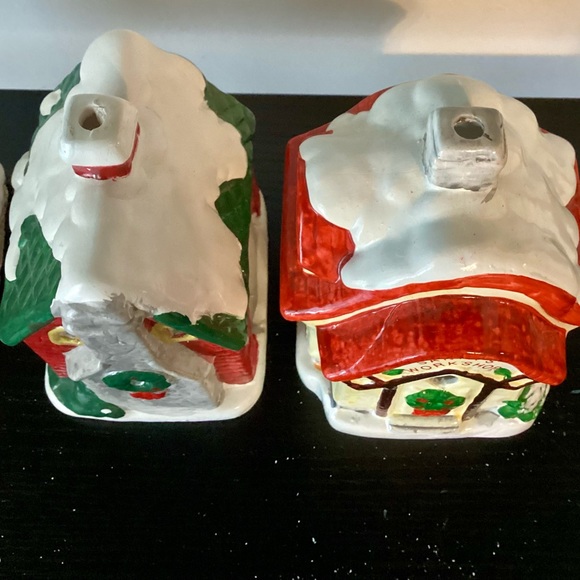 Vintage 2 JSNY Christmas Village Santa’s Workshop And VillageHouse Candle Holder - Picture 3 of 7